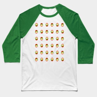 CUTE Elf Christmas Gift Pattern Baseball T-Shirt